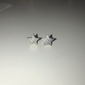 Claires star sterling silver earrings!